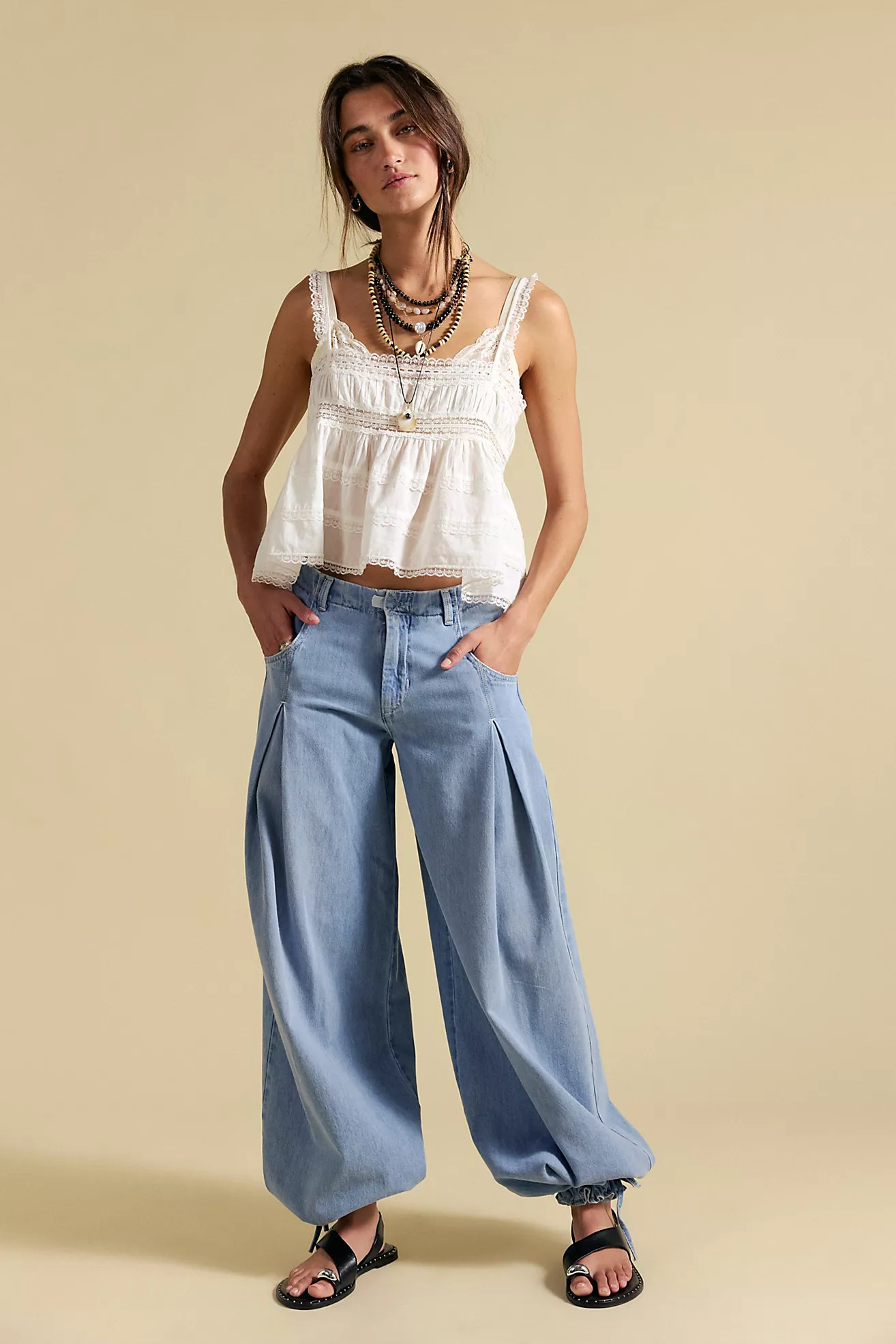 We The Free Essential Lotus Balloon Jeans | Free People (Global - UK&FR Excluded)