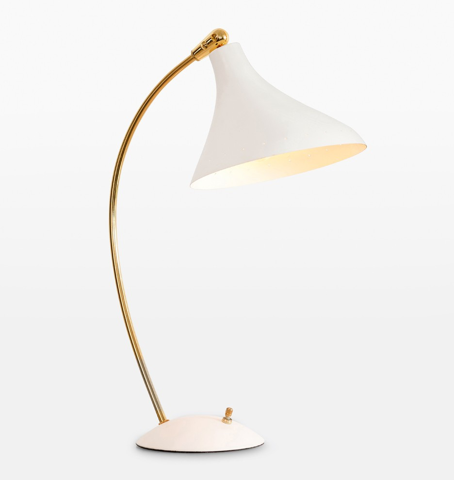 Lynwood Matte White Single Task Lamp
 | Rejuvenation | Rejuvenation