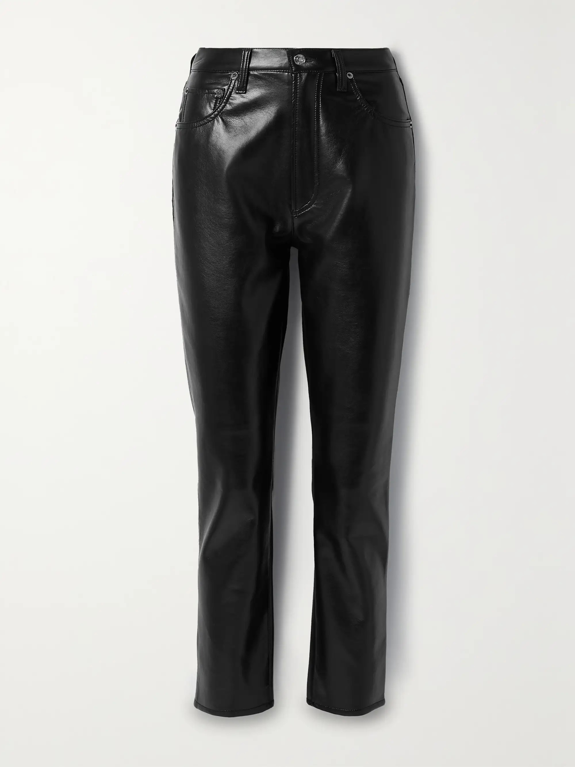 Riley Long recycled leather-blend straight-leg pants | NET-A-PORTER APAC