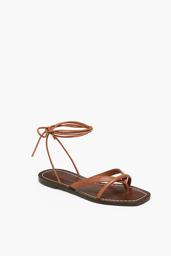 Cognac Lilla Va Wrap Sandal | Tuckernuck