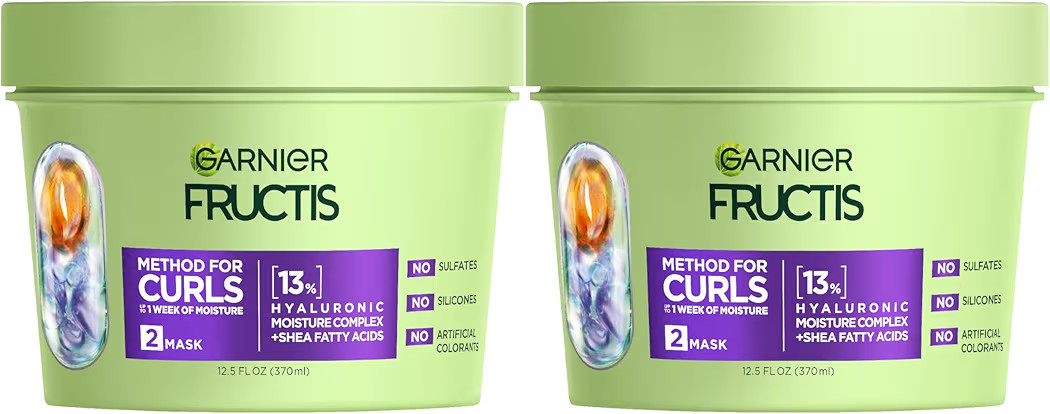 Garnier Fructis Method for Curls Moisture Filling Hair Mask for Curly Hair with up to 13% Hyaluro... | Amazon (US)
