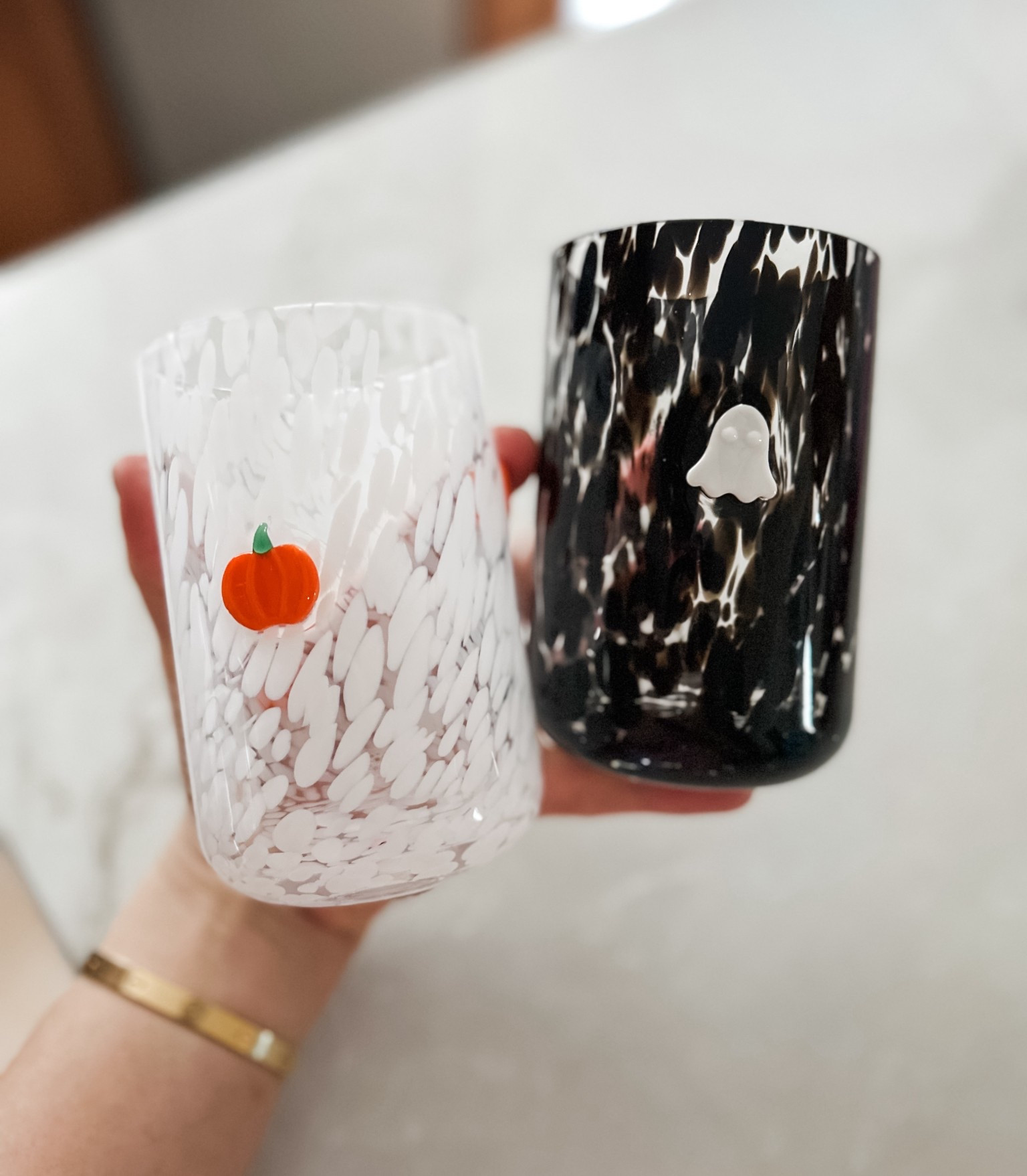 👻 If you’ve had your eye on the Halloween icon glass style — can’t recommend these enough! They’re heavy, a great size, and only $5.97. 🖤✨

#LTKSeasonal #LTKHome