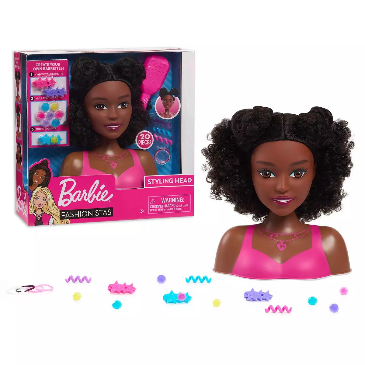 Just Play Barbie® Black Hair Small Styling Head | Kohl's