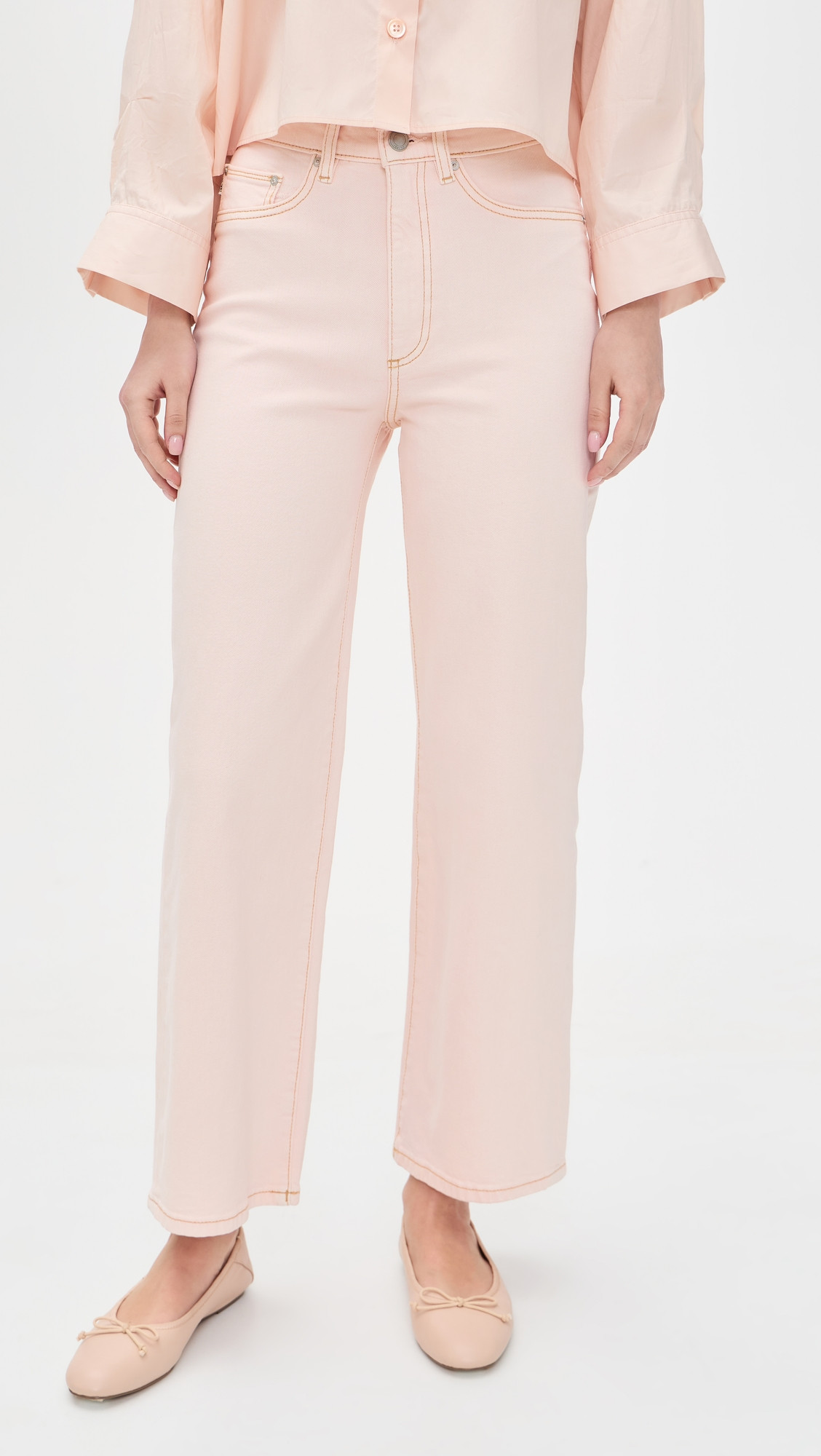 DL1961 Karmine Refined Wide Leg Jeans Ballet 28 | Shopbop