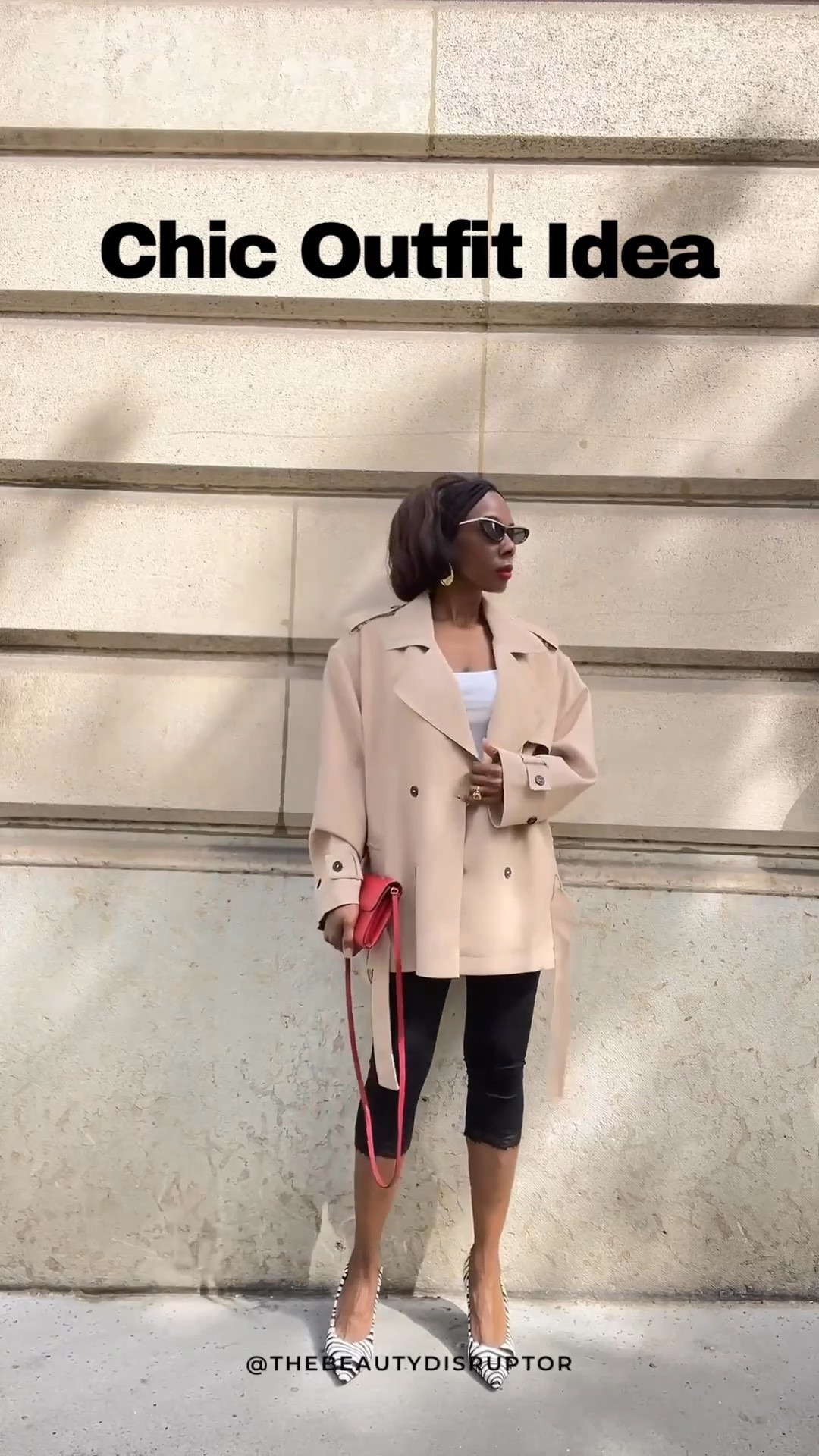Capri pants kind of day,  balanced perfectly with a short trench coat. 

The zebra print heels and red crossbody bag pulled the whole look together. 

Click the link to shop these must-haves now 🛍️

#CapriPantsOutfit #TrenchCoats #LTKStyleTip

#LTKootd #LTKgrwm #LTKSeasonal