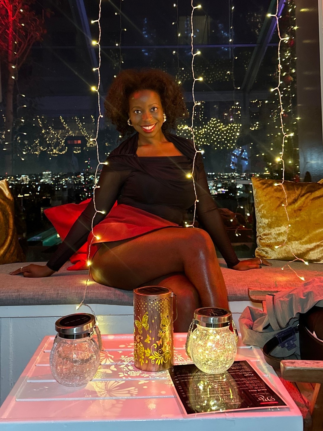 Holiday season outfit I wore at Christmas pop up

wrap skort and long sleeve black mesh top on sale from Abercrombie, ankle booties from Nordstrom and glowy body balm 

#LTKHoliday #LTKCyberWeek #LTKootd