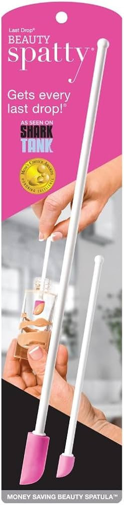 Spatty Daddy Makeup Spatula Set (6 and 12 Inch Pink) Shark Tank Mom Made to Scrape Last Drop of B... | Amazon (US)