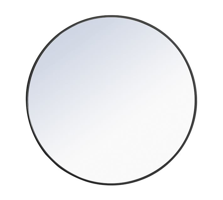 Moritz Round Mirror, Black, 36'' | Pottery Barn (US)
