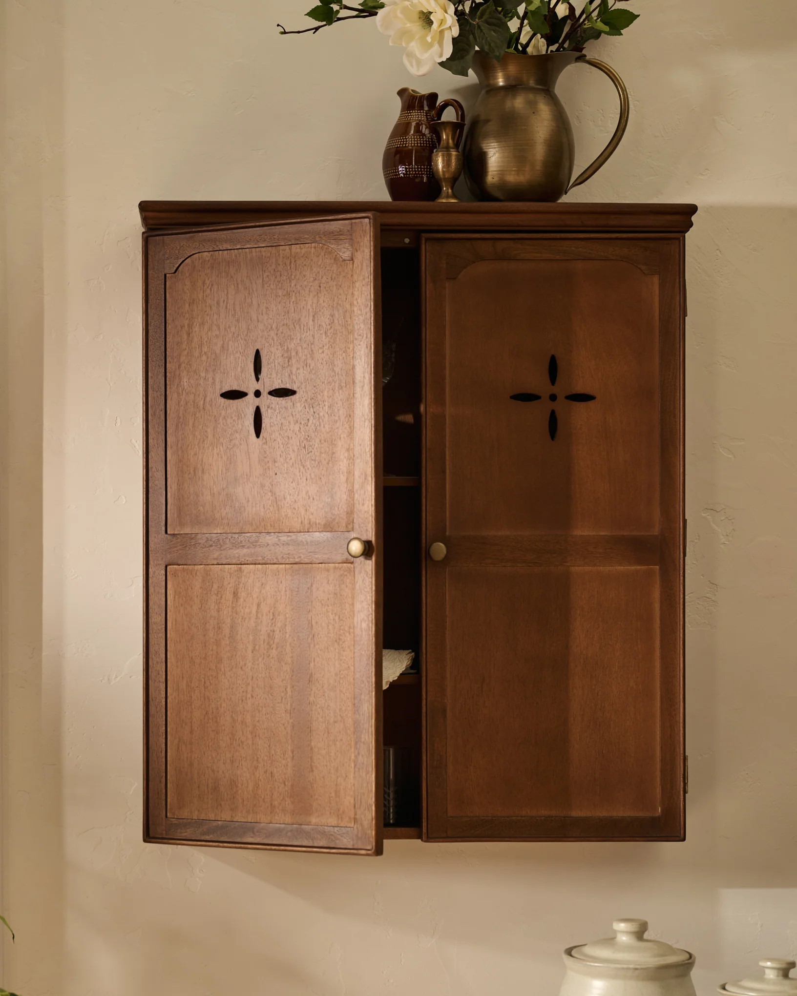 Swiss Chalet Wall Cabinet | Magnolia