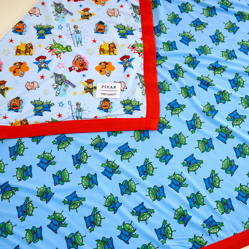 Character Blue Reversible Disney Toy Story Time & Toy Story Friends Luxette Patoo\u00ae Blanket |... | Posh Peanut