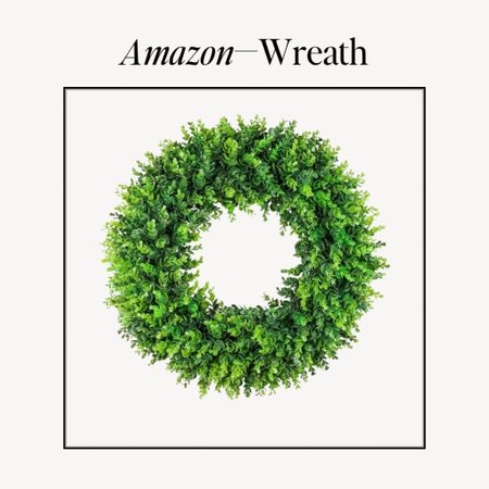 My FAV amazon boxwood wreaths, also included my bow that i got for July 4th!