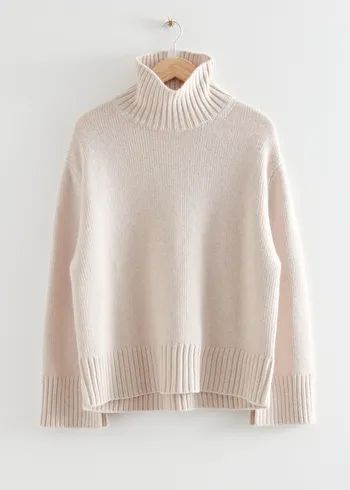 Cashmere Turtleneck Jumper - White - & Other Stories WW | & Other Stories US