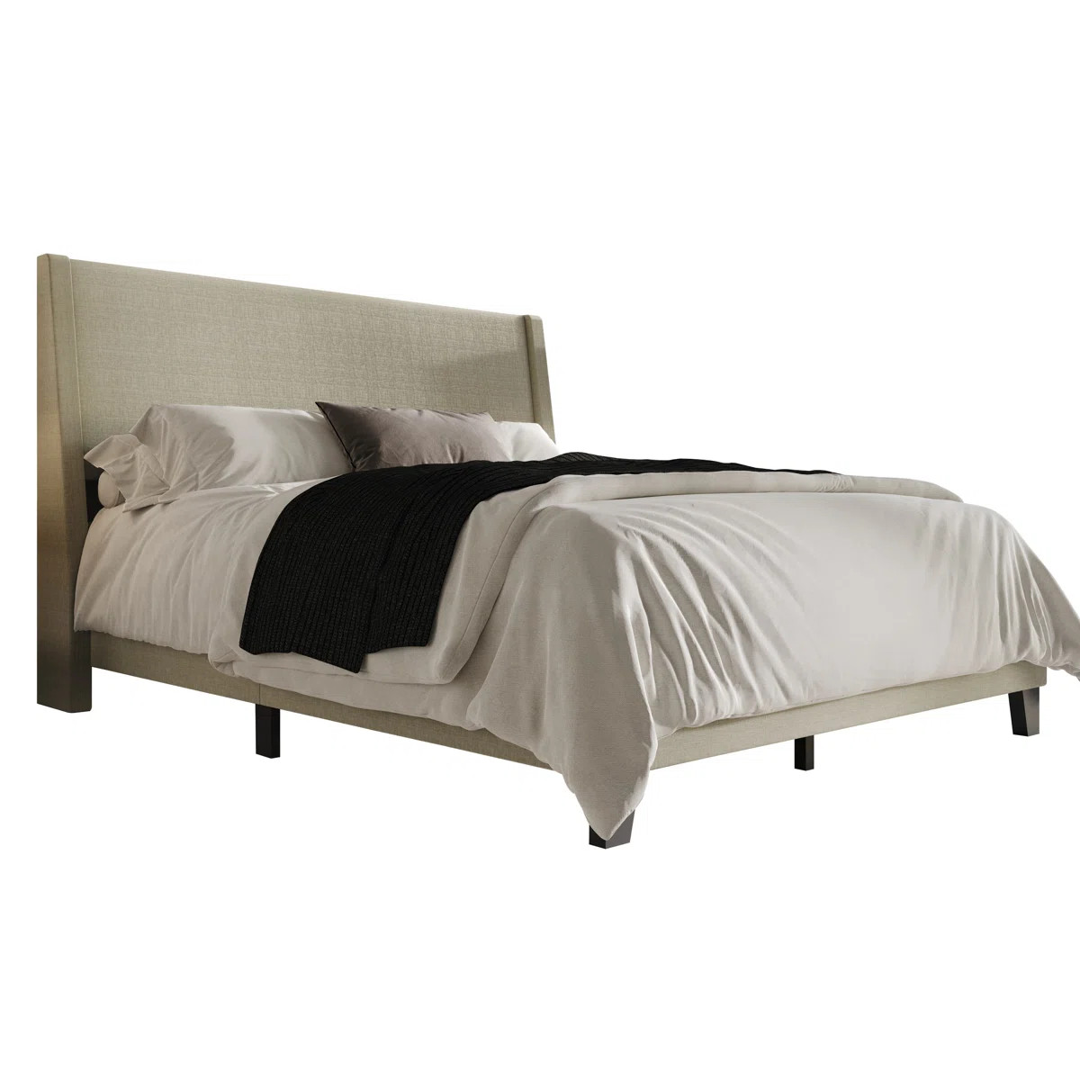 Mieko Upholstered Wingback Bed | Wayfair North America