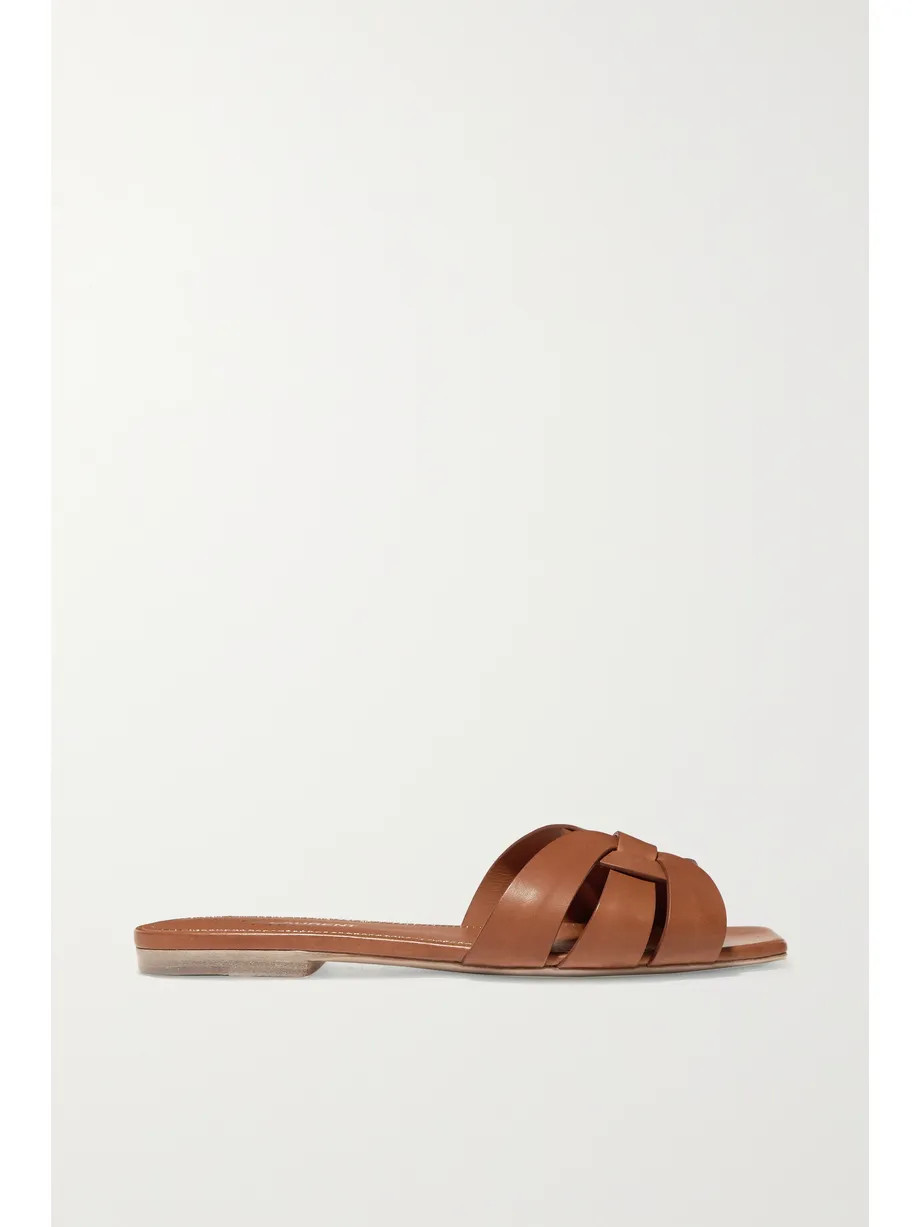 Nu Pieds woven leather slides | NET-A-PORTER (UK & EU)
