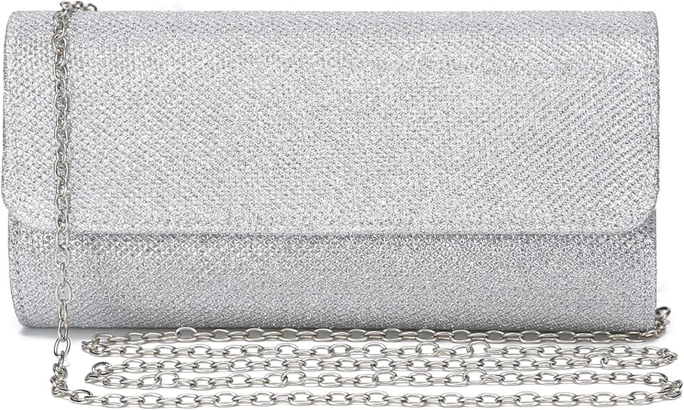 Outrip Women's Evening Bag Clutch Purse Glitter Party Wedding Handbag with Chain | Amazon (US)