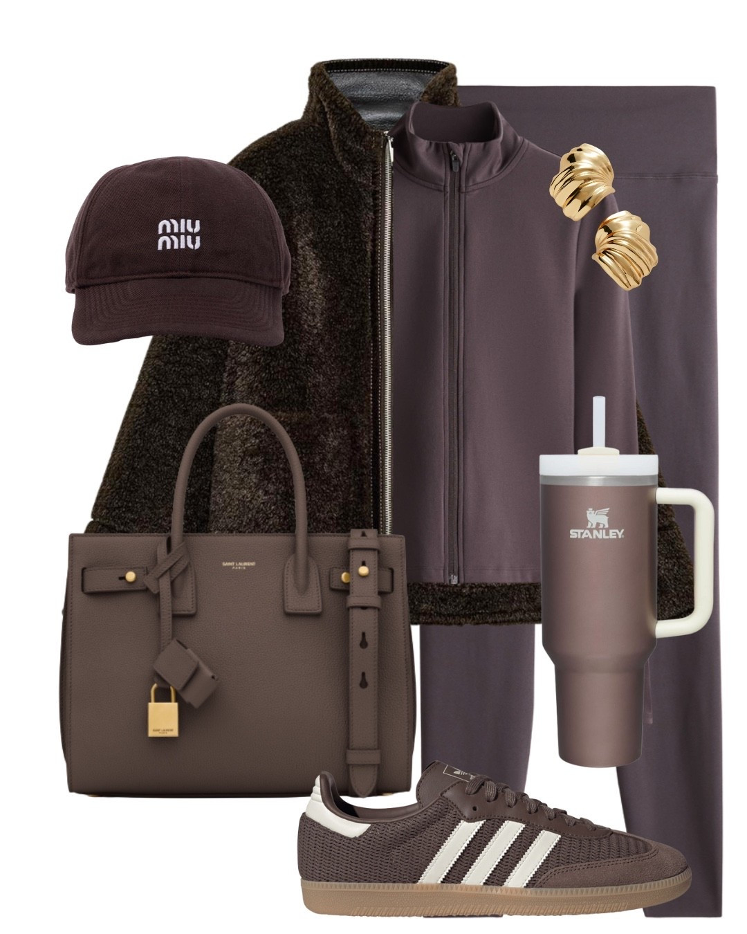 OFF-DUTY LOOK - styling this new in H&M truffle grey set and Zara brown shearling jacket for the perfect casual outfit 

#casualoutfit #autumnoutfit #adidassamba

#LTKshoes #LTKfitness #LTKtravel