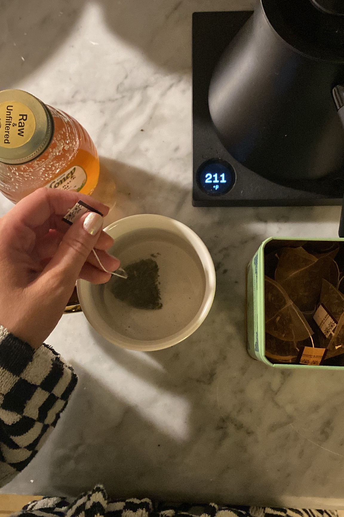 Bedtime tea is only made possible by our electric kettle! 

Peppermint tea + local honey

#LTKhome