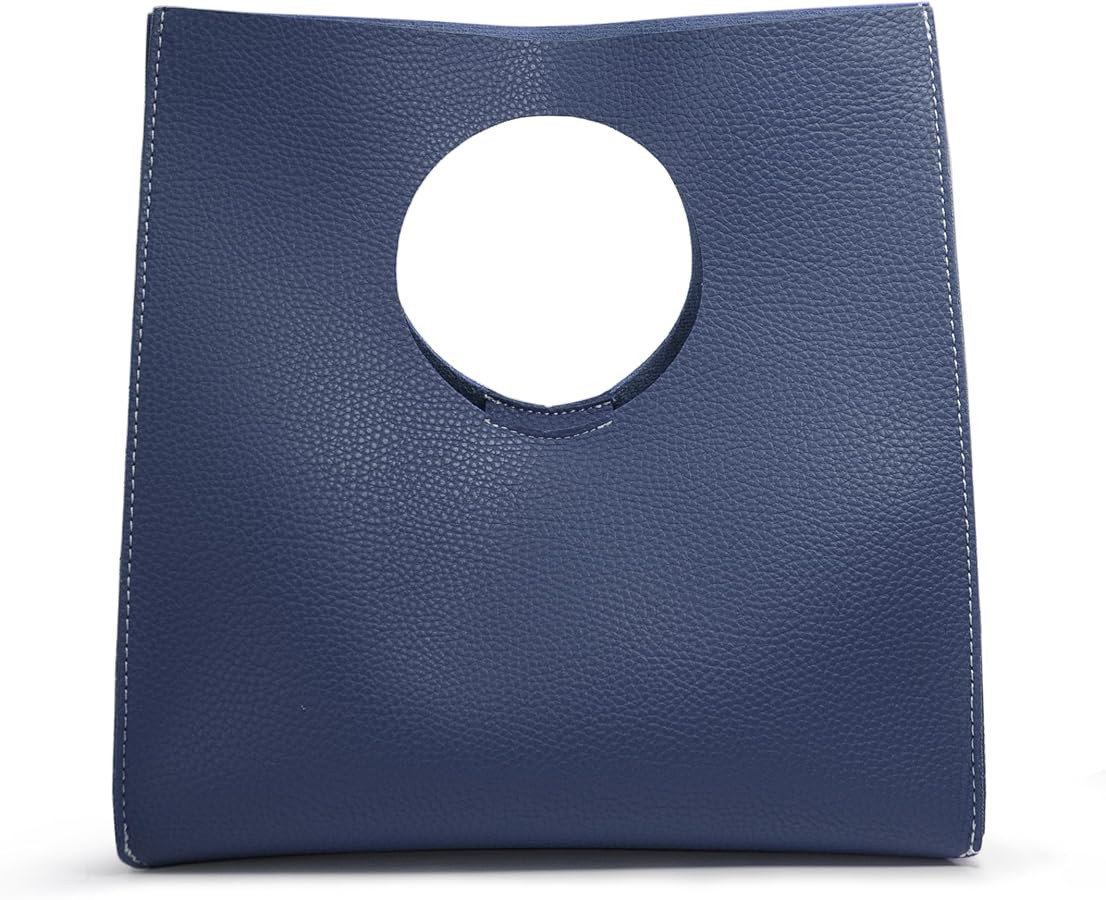 HOXIS Vintage Minimalist Style Soft Pu Leather Handbag Clutch Small Tote | Amazon (US)