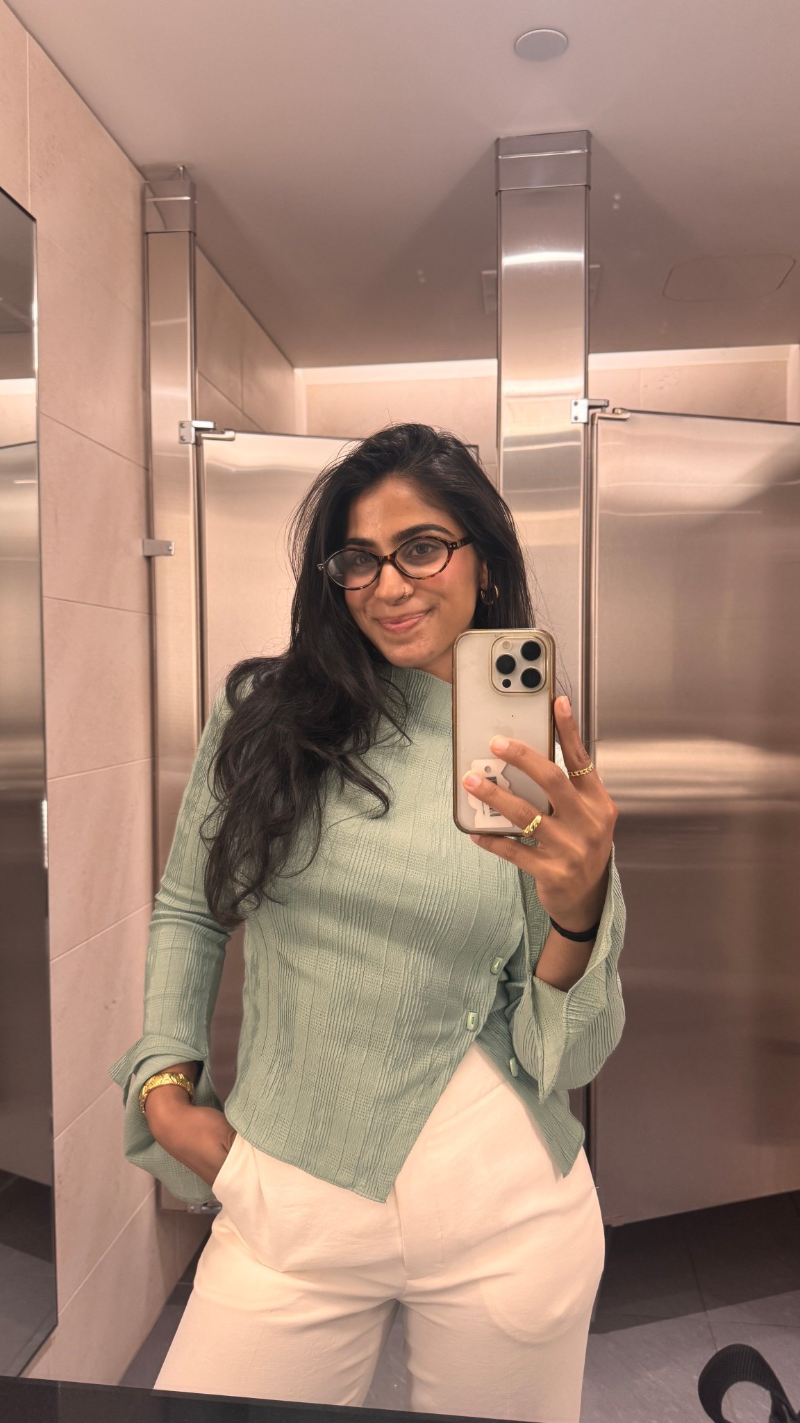 modest corporate outfit
