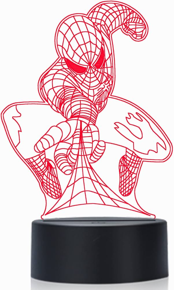 Kids Toys 3D Night Light, 3D Illusion Night Lamp, LED Nightlight Smart Touch Dimmer Lights 7 Colo... | Amazon (US)