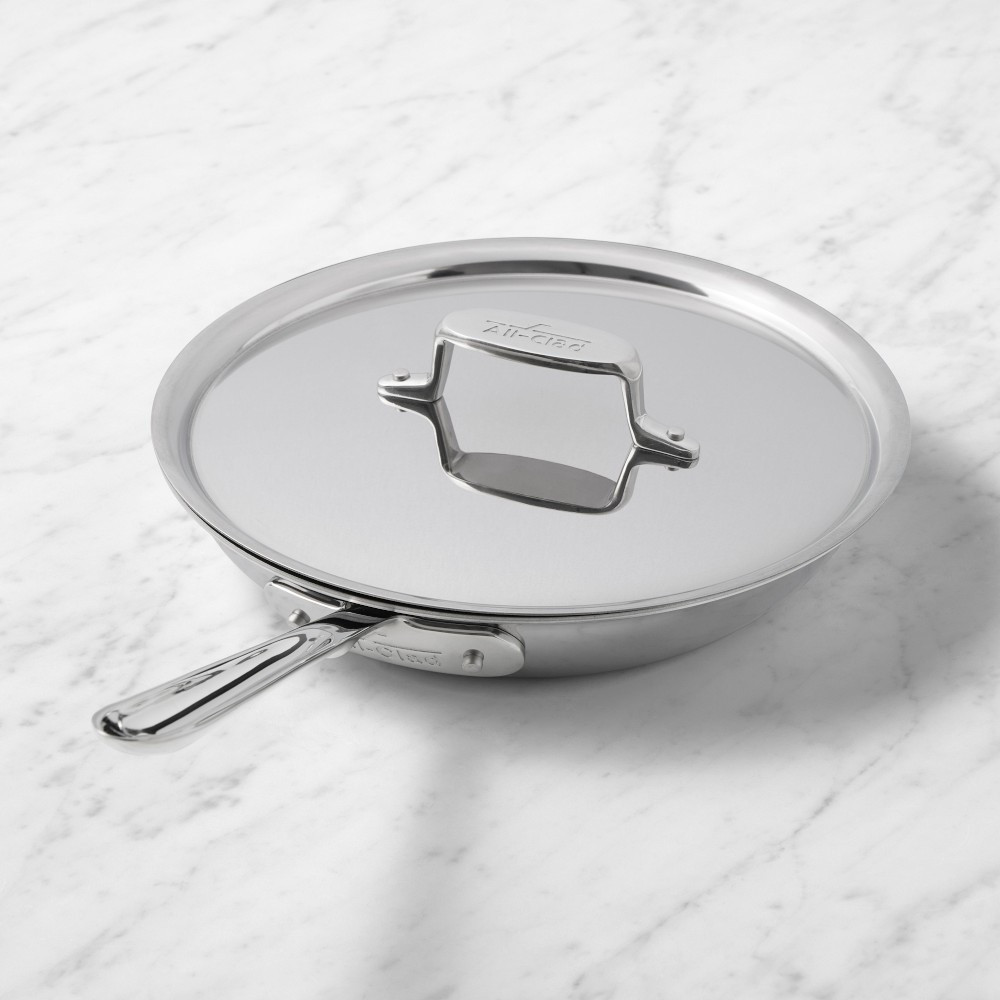 All-Clad D5® Stainless-Steel Pro Nonstick Fry Pan with Lid | Williams-Sonoma