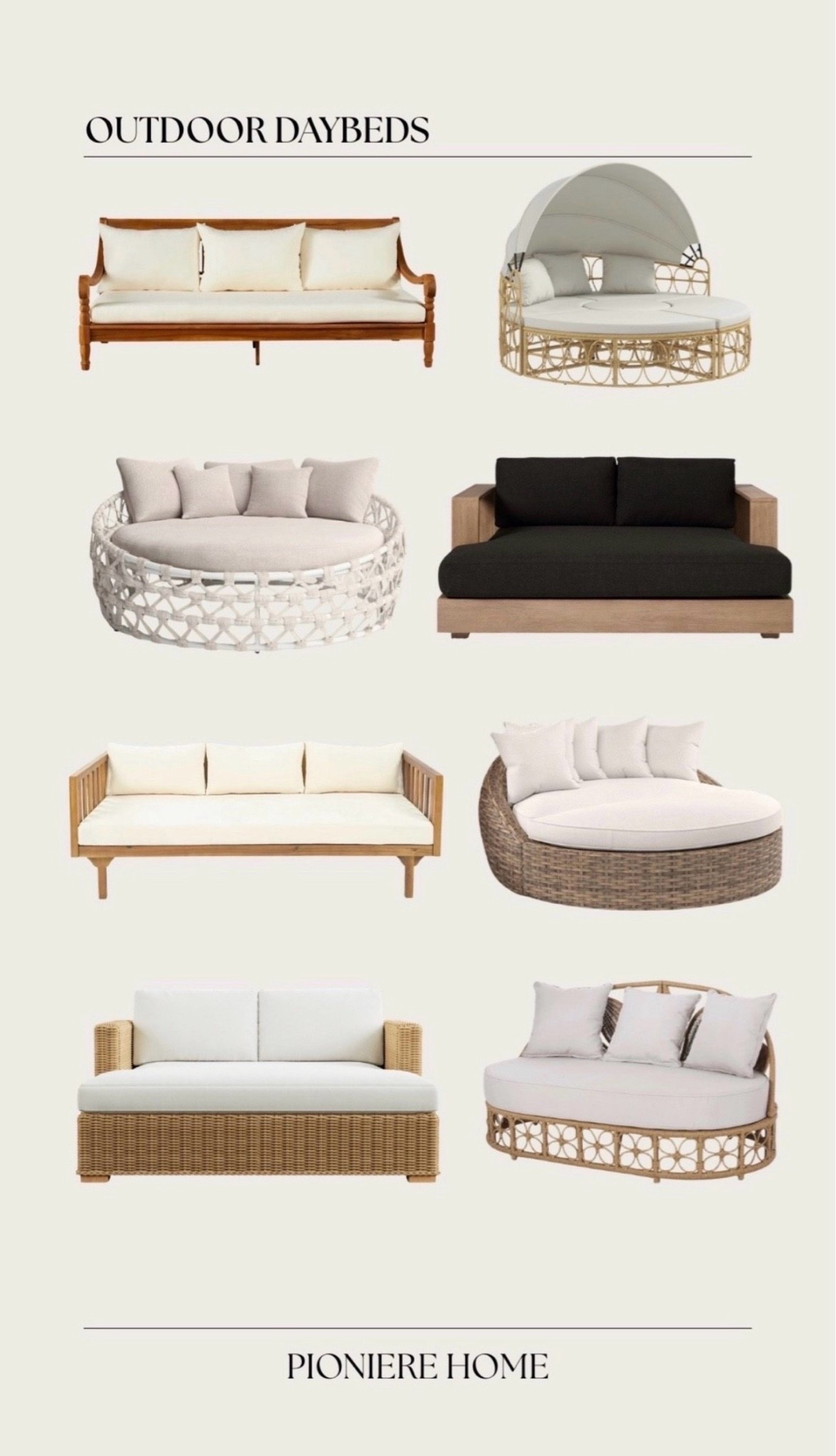 Outdoor daybeds. Outdoor sofas. Lounge furniture. Wicker outdoor daybed.

#LTKHome #LTKSaleAlert #LTKSeasonal