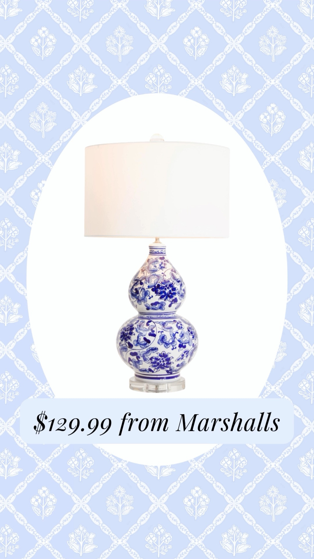 Grandmillennial chinoiserie lamp at Marshalls 

#LTKHome #LTKWatchNow #LTKSaleAlert