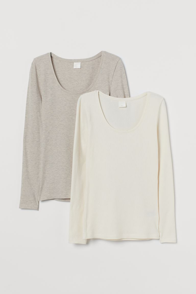 2-pack Jersey Tops | H&M (US + CA)