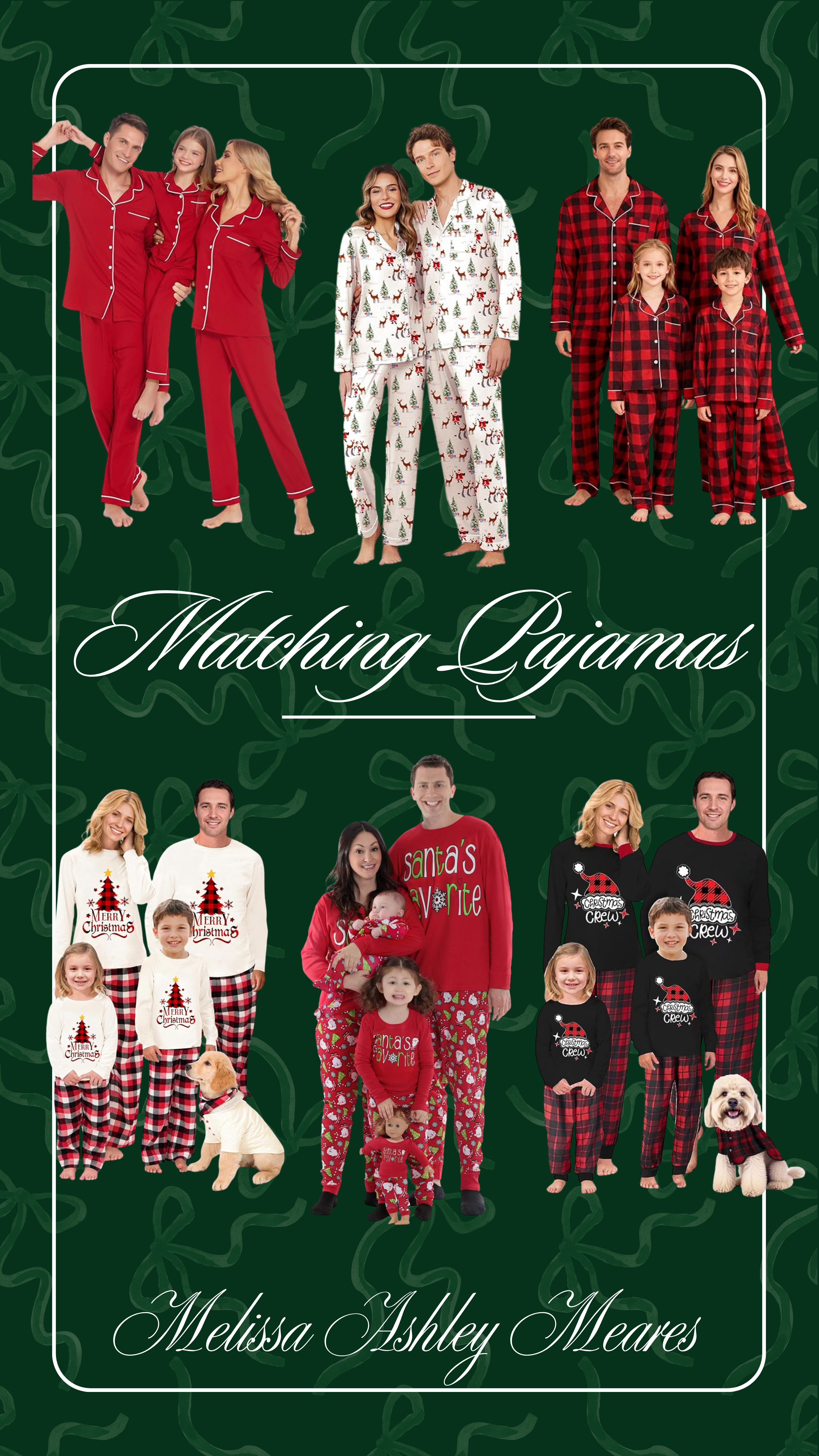 The cutest matching pajama sets for couples, kids, and the whole family!

Christmas pajamas, family pajamas, holiday pajamas, pj's, pajama sets 

 #LTKHoliday #LTKKids #LTKMens