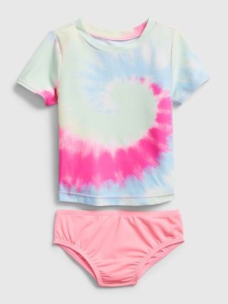 Toddler Tie-Dye Rash Guard 2-Piece | Gap (CA)