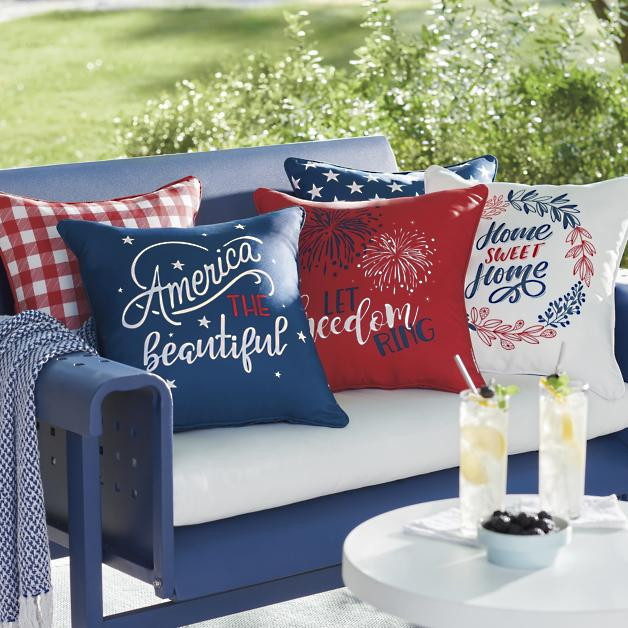 Reversible Patriotic Pillows | Grandin Road | Grandin Road