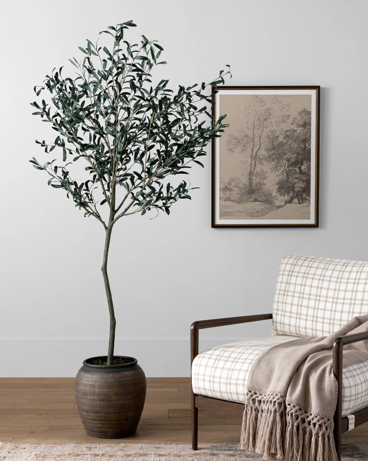 Faux 72" Olive Tree with Ceramic Pot | McGee & Co. (US)