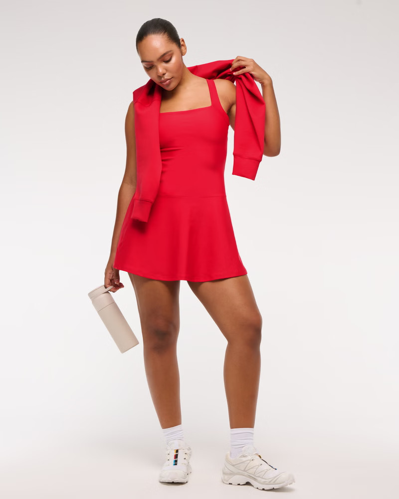 Women's YPB sculptLUX Drop-Waist Mini Dress | Women's New Arrivals | Abercrombie.com | Abercrombie & Fitch (US)