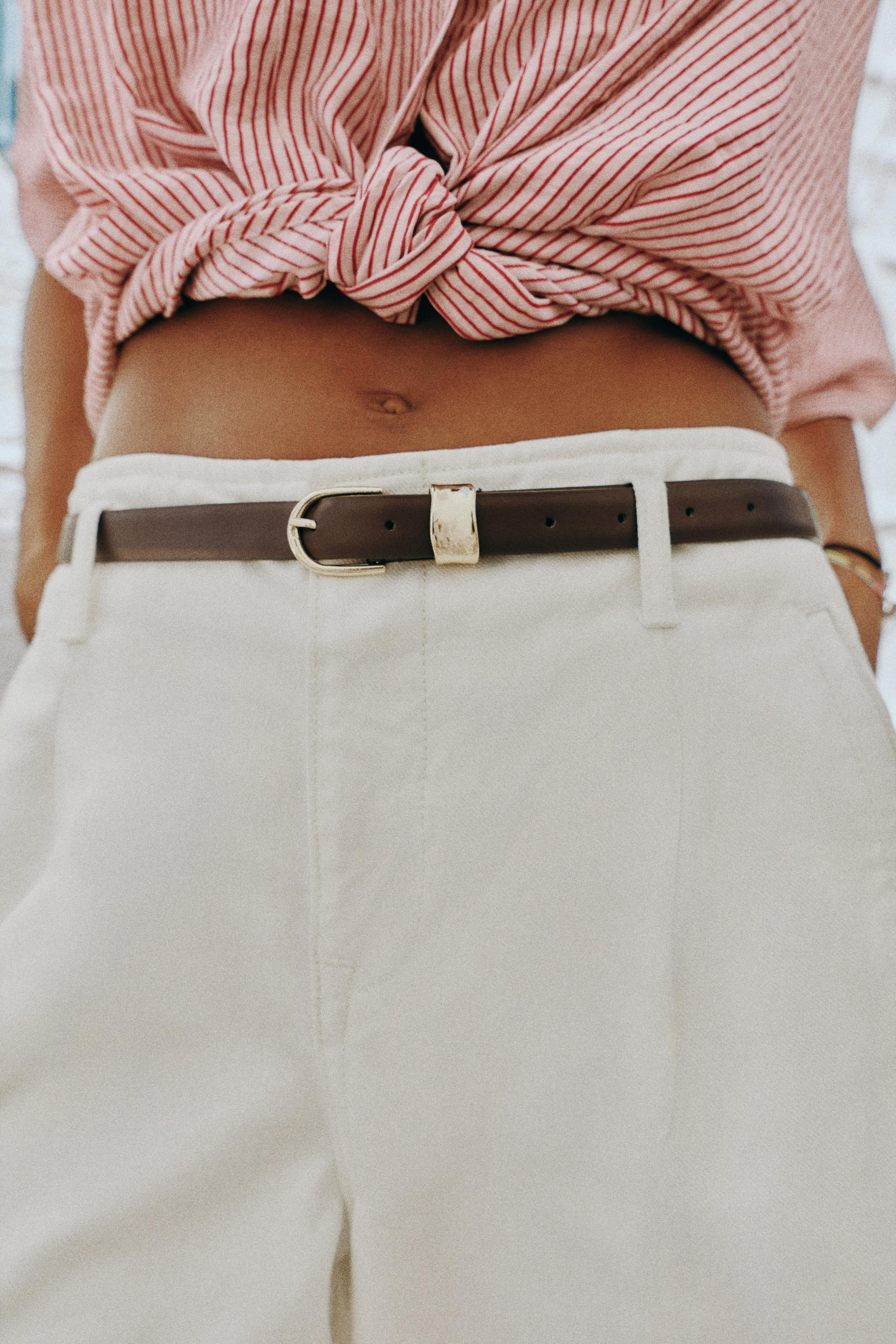 PLEATED BELTED SHORTS | Zara US