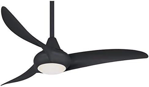 Minka-Aire F845-CL Light Wave 44" Ceiling Fan with LED Light and Remote Control in Coal Finish | Amazon (US)