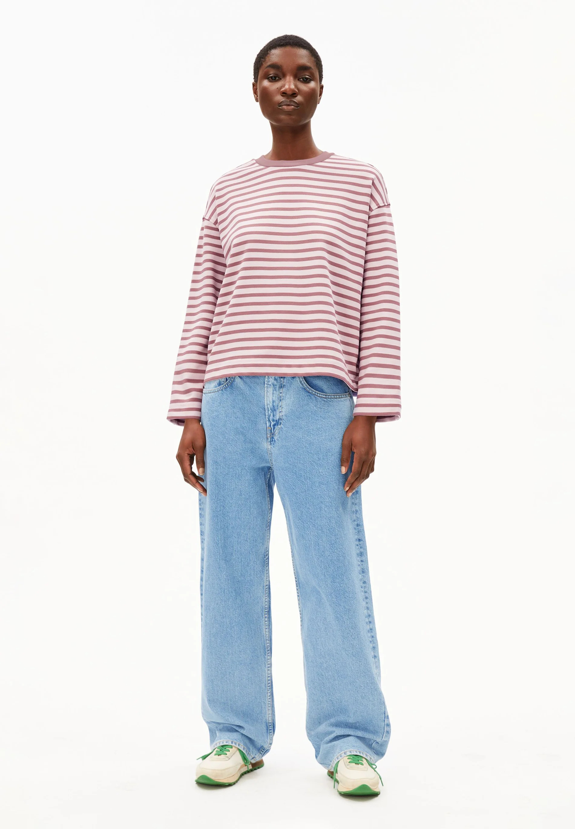 "FRANKAA MAARLEN STRIPE Sweatshirt aus Bio-Baumwolle" | ArmedAngels (DE)