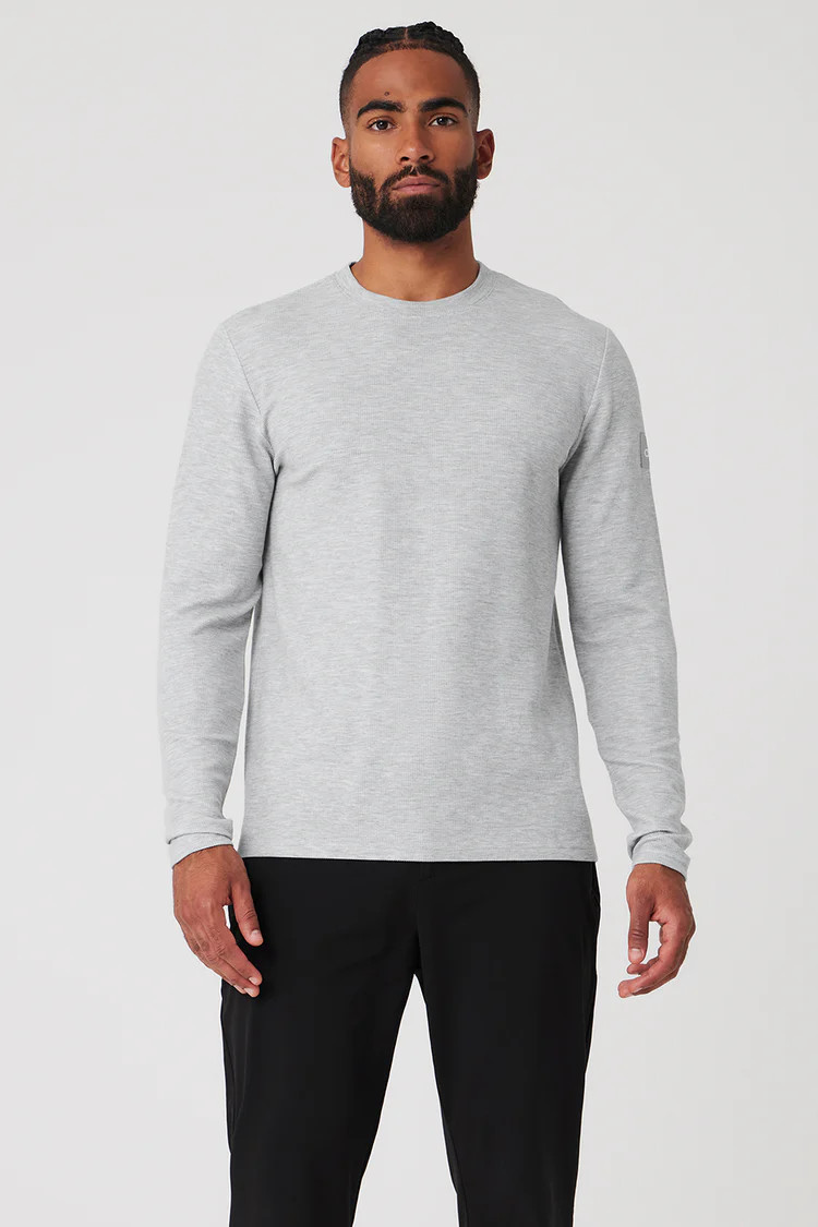 Micro Waffle Fast Break Long Sleeve Tee | Alo Yoga (US)