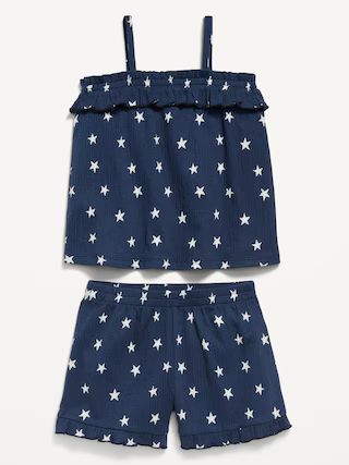 Sleeveless Ruffle Top and Shorts Set for Toddler Girls | Old Navy (US)
