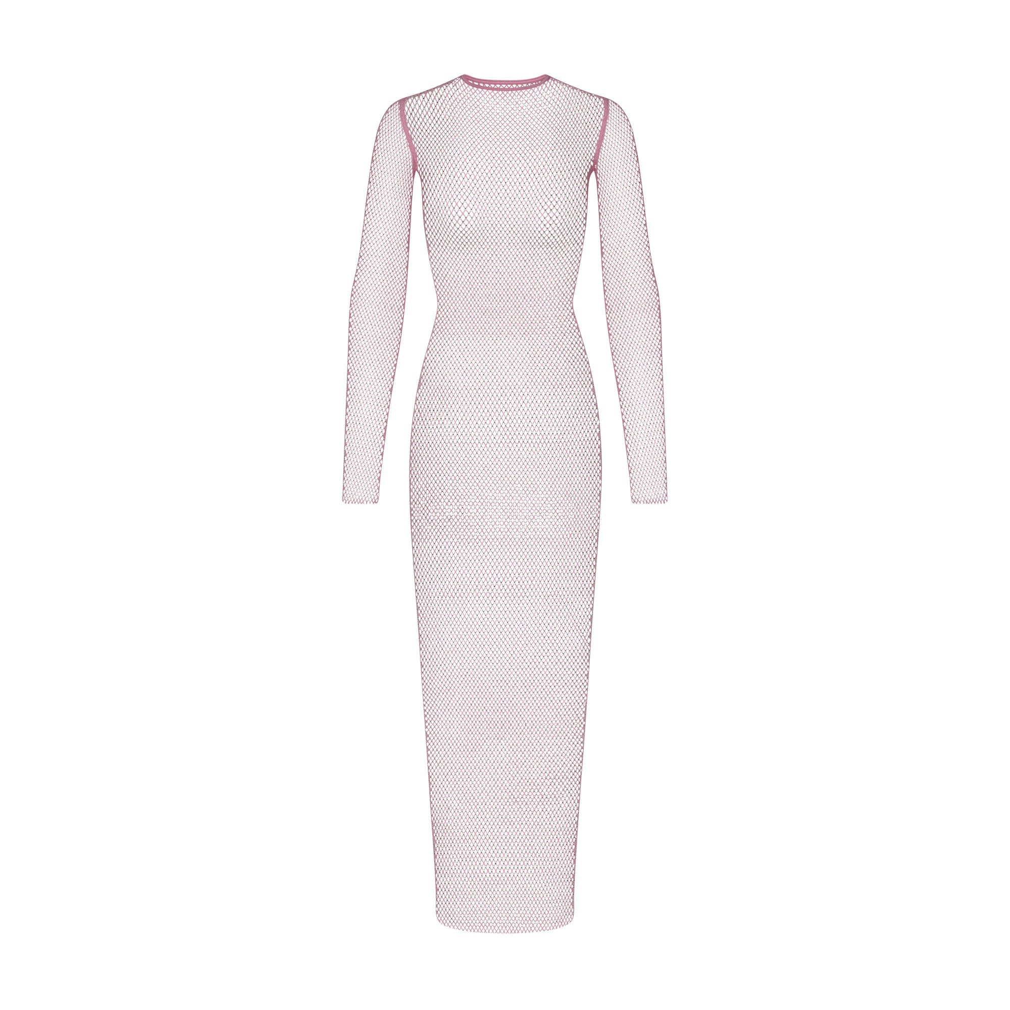 STRETCH NET LONG SLEEVE DRESS | SKIMS (US)