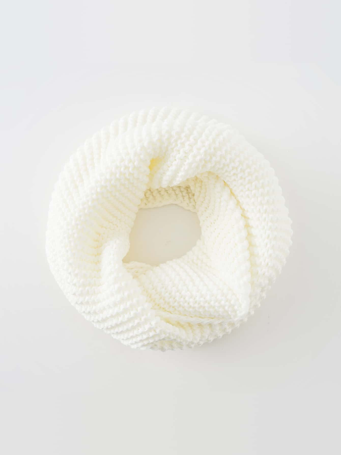 Solid Knit Infinity Scarf | SHEIN