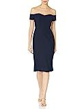 Dress the Population Women's Bailey Off The Shoulder Sweetheart Bodycon Midi Sheath Dress | Amazon (US)