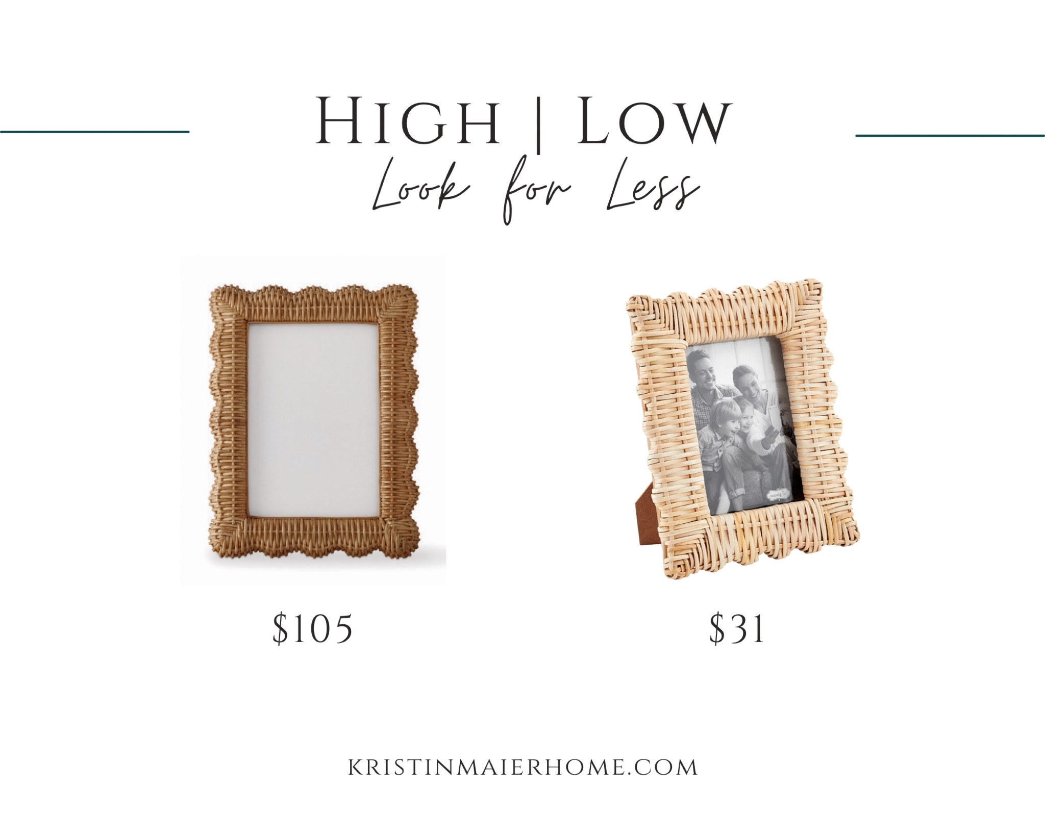 Scalloped frames. Home decor. 

#homedecor #dupe #homedecordupe #rattan #wicker #williamssonoma 

#LTKhome #LTKFind #LTKunder50