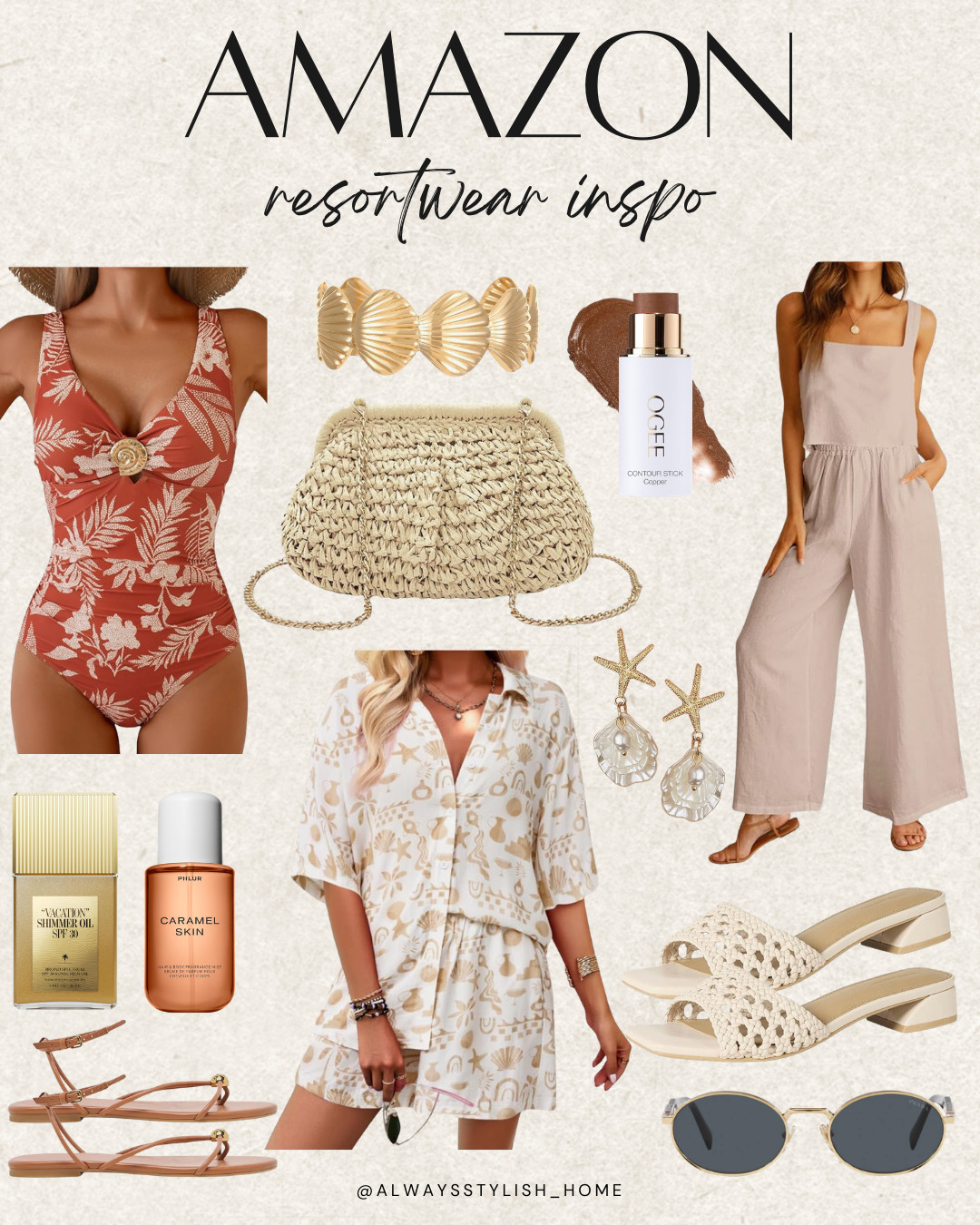 Loving my Amazon vacation finds! Perfect for beach days and relaxation. #resortwear #amazonstyle @amazon spring break outfit inspo, amazon spring fashion, amazon swimsuit, amazon vacation style, beach vacation outfits 

 #LTKgrwm #LTKSeasonal #LTKTravel