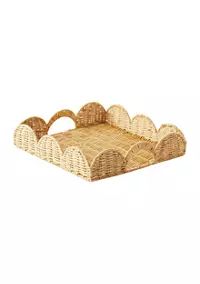 Society Social x Crown & Ivy™ Wavy Wicker Tray | Belk