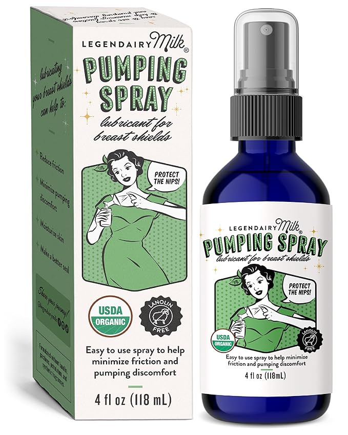 Legendairy Milk Pumping Spray 4 oz., Helps Sore Nipples & Clogged Ducts, Organic Lubricant for Br... | Amazon (US)