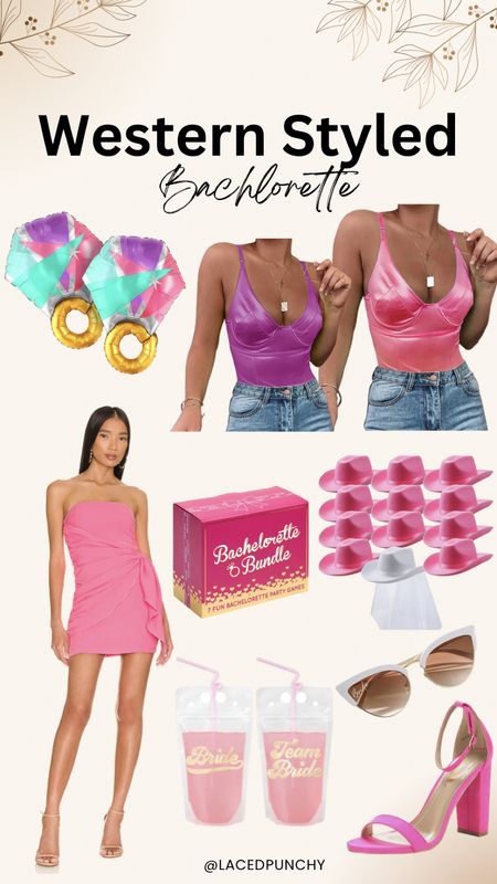 Bachelorette | Pink Dress | Party | Girls Party | Bride arrive | Body Suits | Sunglasses 

#LTKunder50 #LTKstyletip #LTKwedding
