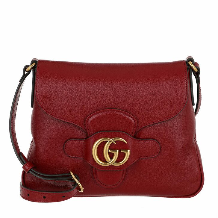 Gucci GG Dhalia Crossbody Bag Leather New Cherry Red in rot | fashionette | Fashionette (DE)