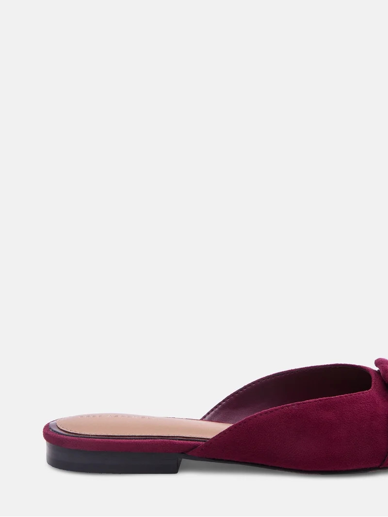 Free Assembly Women's Faux Suede Buckle Mules | Walmart (US)