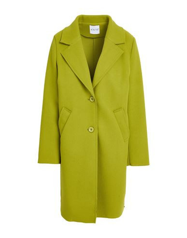 Exte Woman Coat Lime green Size 12 Polyester | YOOX (US)