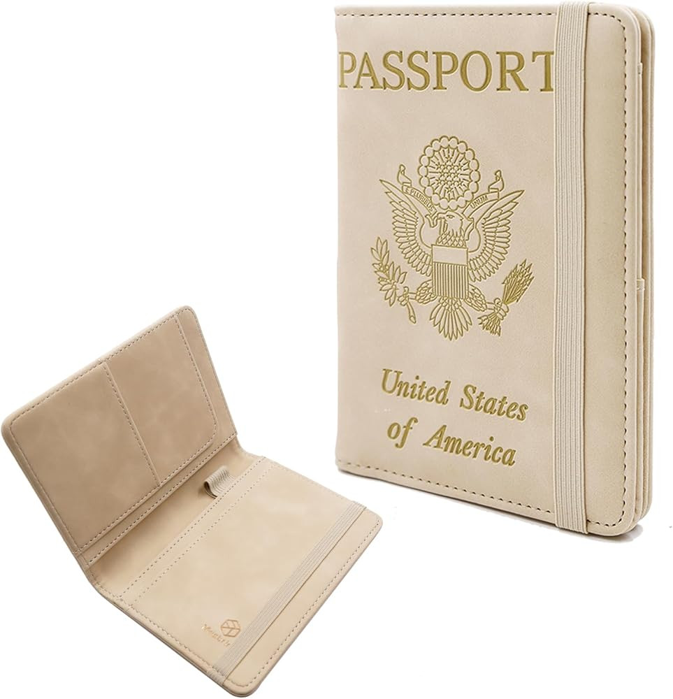 Melsbrinna Premium Leather Passport Holder Covers Case, Waterproof Rfid Blocking Travel Wallet Pa... | Amazon (US)